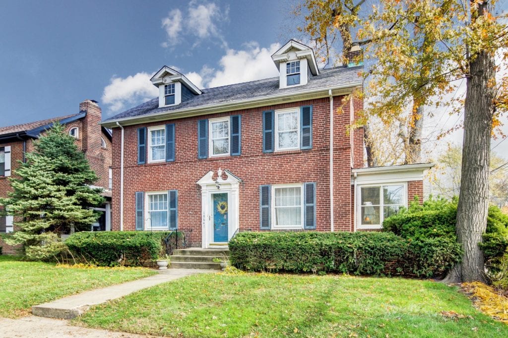 Older home with a brick design