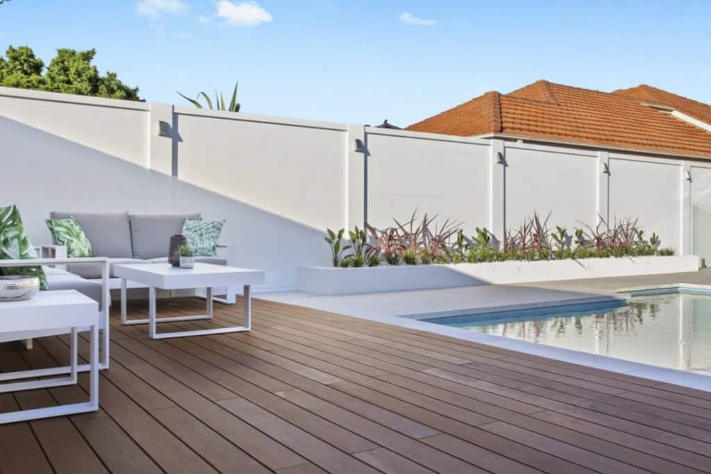 Backyard with Modular Walls