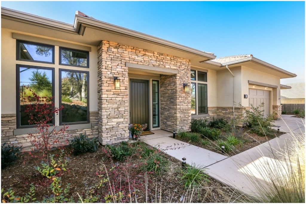 one story stucco home