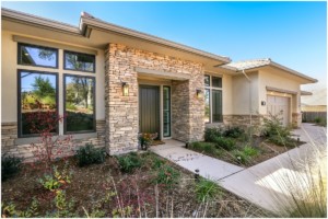 one story stucco home