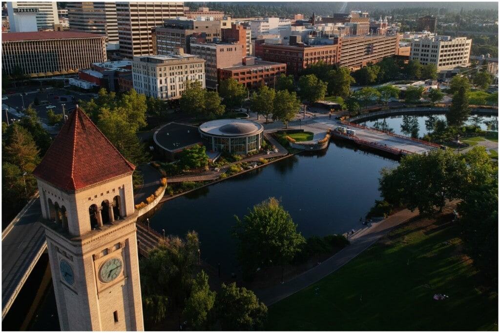Spokane from above