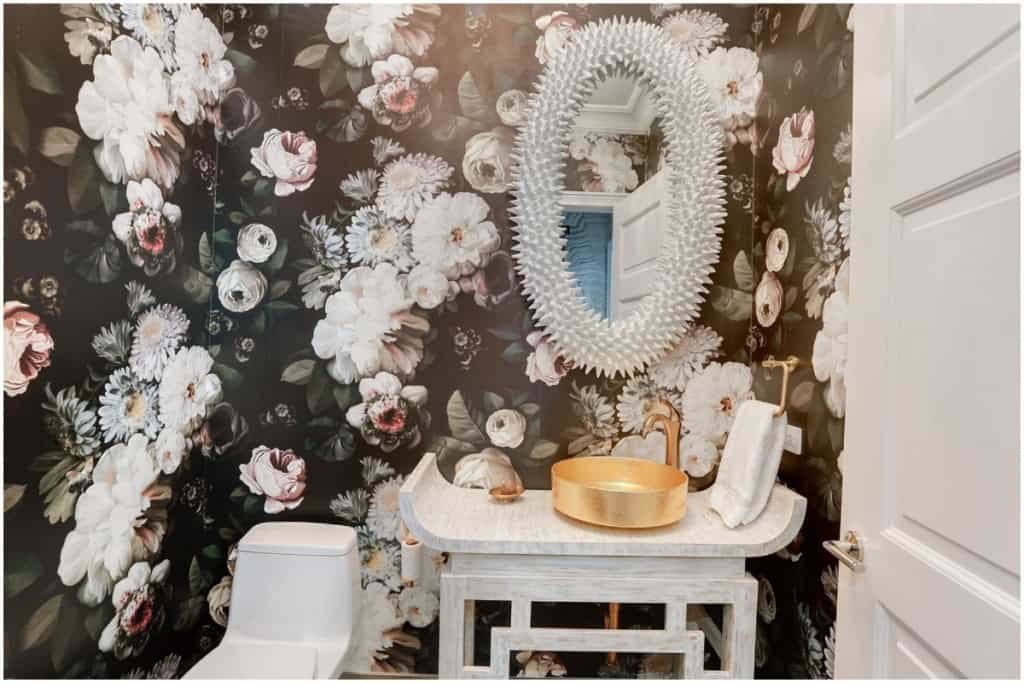 A stunning half bath