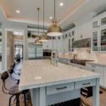 New fixtures in a remodeled kitchen