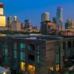 view of a city and apartment complexes