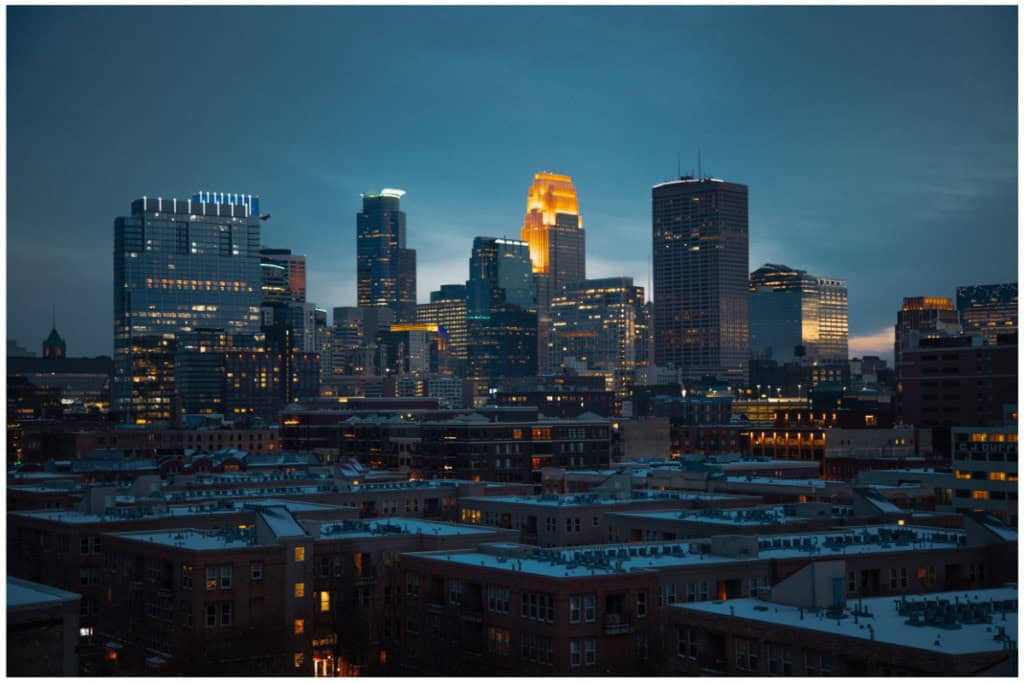 Minneapolis Winter Skyline