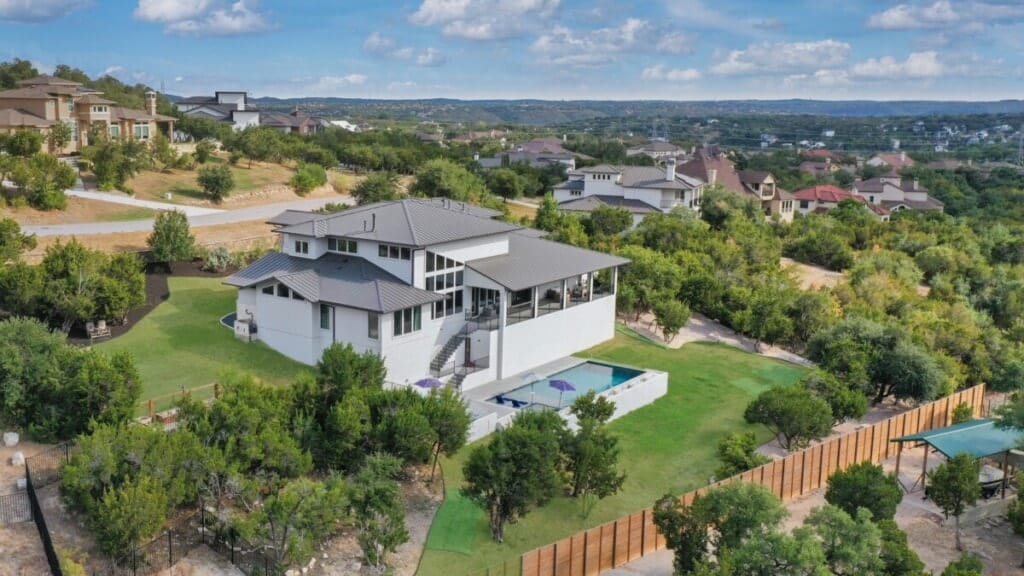 House ontop of a hill in texas