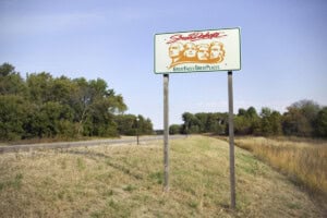 welcome to south dakota sign on the highway