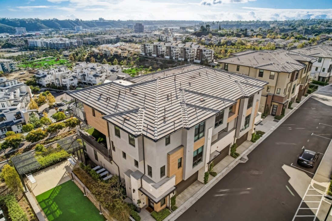 aerial view of mission valley, san diego