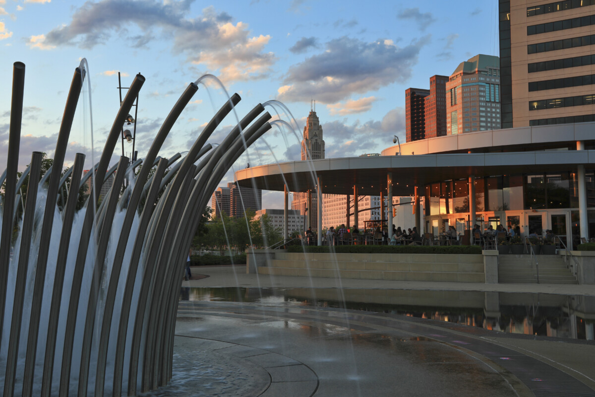 Columbus,,Ohio,-,May,30,,2017:,The,Water,Fountains,At