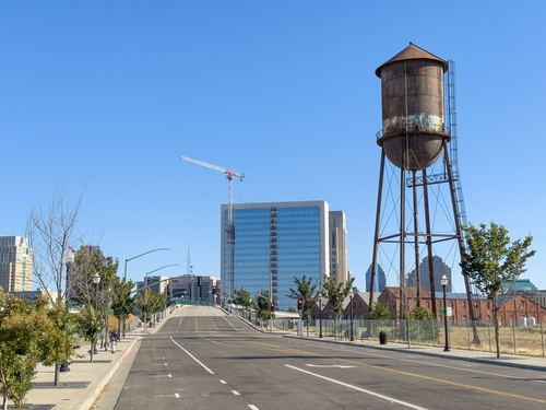 Sacramento,,Ca,-,Julyl,10,,2023:,Old,Rusty,Water,Tower