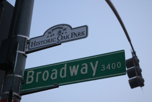 Broadyway,Sign,In,Historic,Oak,Park,,Sacramento,,Ca.,Taken,January