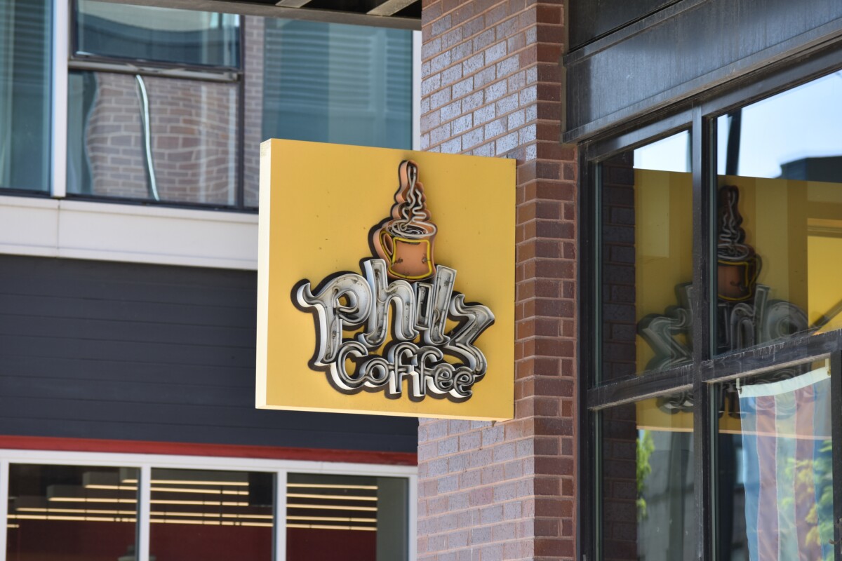 Chicago,,Il,,Usa,-,05-23-2023:,Philz,Coffee,Sign,Hanging,On