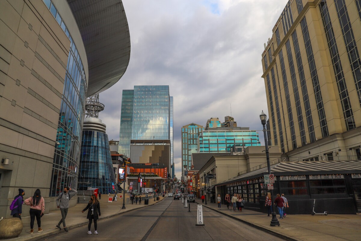 Nashville,,Tennessee,Usa,-,11,30,2021:,Bridgestone,Arena,With