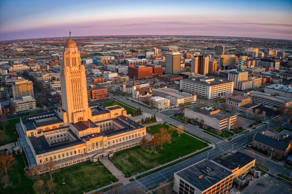 view of downtown lincoln nebraska