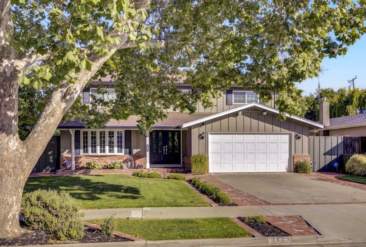 charming single family home in willow glen san jose with large tree out front