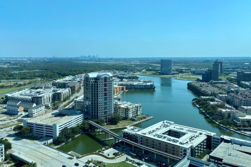 aerial view of irving tx