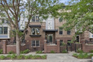 brick modern townhouse in iowa