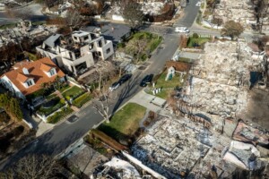 aftermath of the Los Angeles wildfires