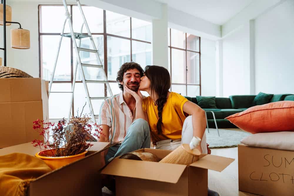 couple moving into new home