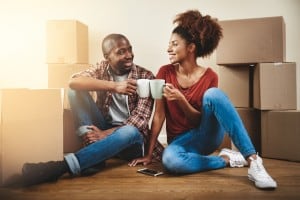 Do You Need to Put 20% Down on a House?, couple, moving, new home, mortgage, homeownership, financing, first-time homebuyers.