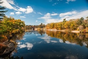 new brunswick new jersey river and a bridge